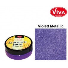 3d Stempel Farbe 50ml_Viva Decor Violet Metallic 911